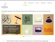 Tablet Screenshot of polestarpilates.co.nz